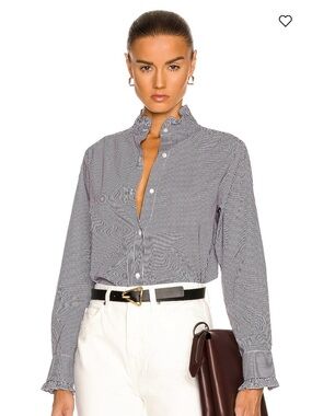 NWOT Striped Nili Lotan button down top